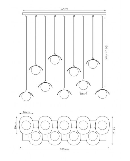 LAMPA RITUAL 9 BIAŁA