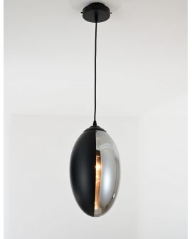 NOWOCZESNA LAMPA WISZĄCA LOFT CZARNO-DYMIONA CARLTON LUMINA DECO