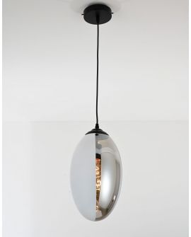 NOWOCZESNA LAMPA WISZĄCA LOFT BIAŁO-DYMIONA CARLTON LUMINA DECO