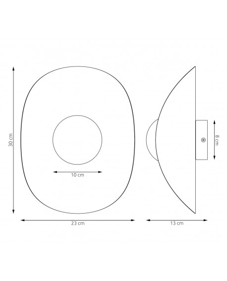 LAMPA FIERO XL K1 BIAŁA