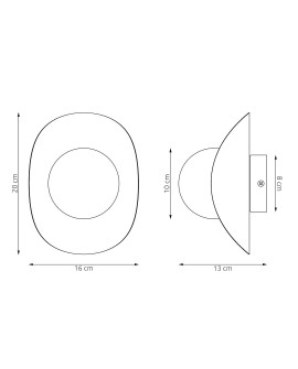 LAMPA FIERO M K1 BIAŁA