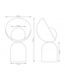 LAMPA BOTO LN1 BIAŁA