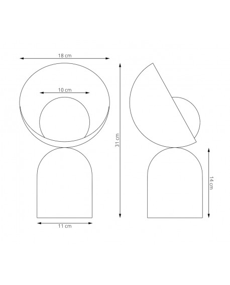 LAMPA BOTO LN1 BIAŁA