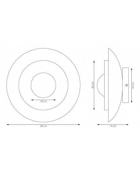 LAMPA POPPI K1 MO BIAŁA
