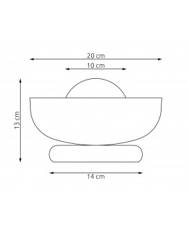 LAMPA OZZY LN1 BL BIAŁA
