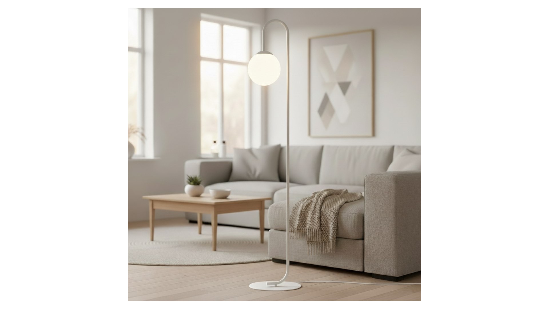 LAMPA FLOR LP1 BIAŁA