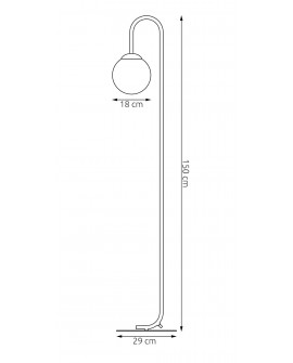 LAMPA FLOR LP1 BIAŁA