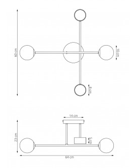 LAMPA HOLON 4 BIAŁA