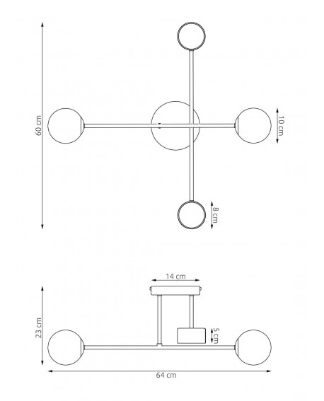 LAMPA HOLON 4 BIAŁA
