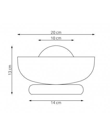 LAMPA OZZY K1 BL BIAŁA