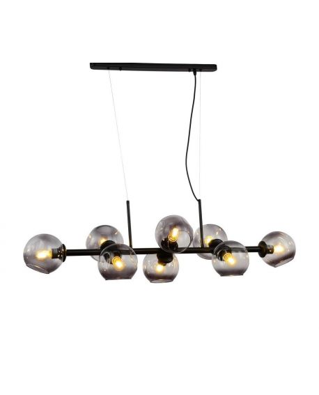 NOWOCZESNA LAMPA WISZĄCA CZARNA MORETTI W8 LUMINA DECO