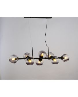 NOWOCZESNA LAMPA WISZĄCA CZARNA MORETTI W8 LUMINA DECO