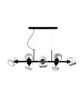 NOWOCZESNA LAMPA WISZĄCA CZARNA MORETTI W8 LUMINA DECO
