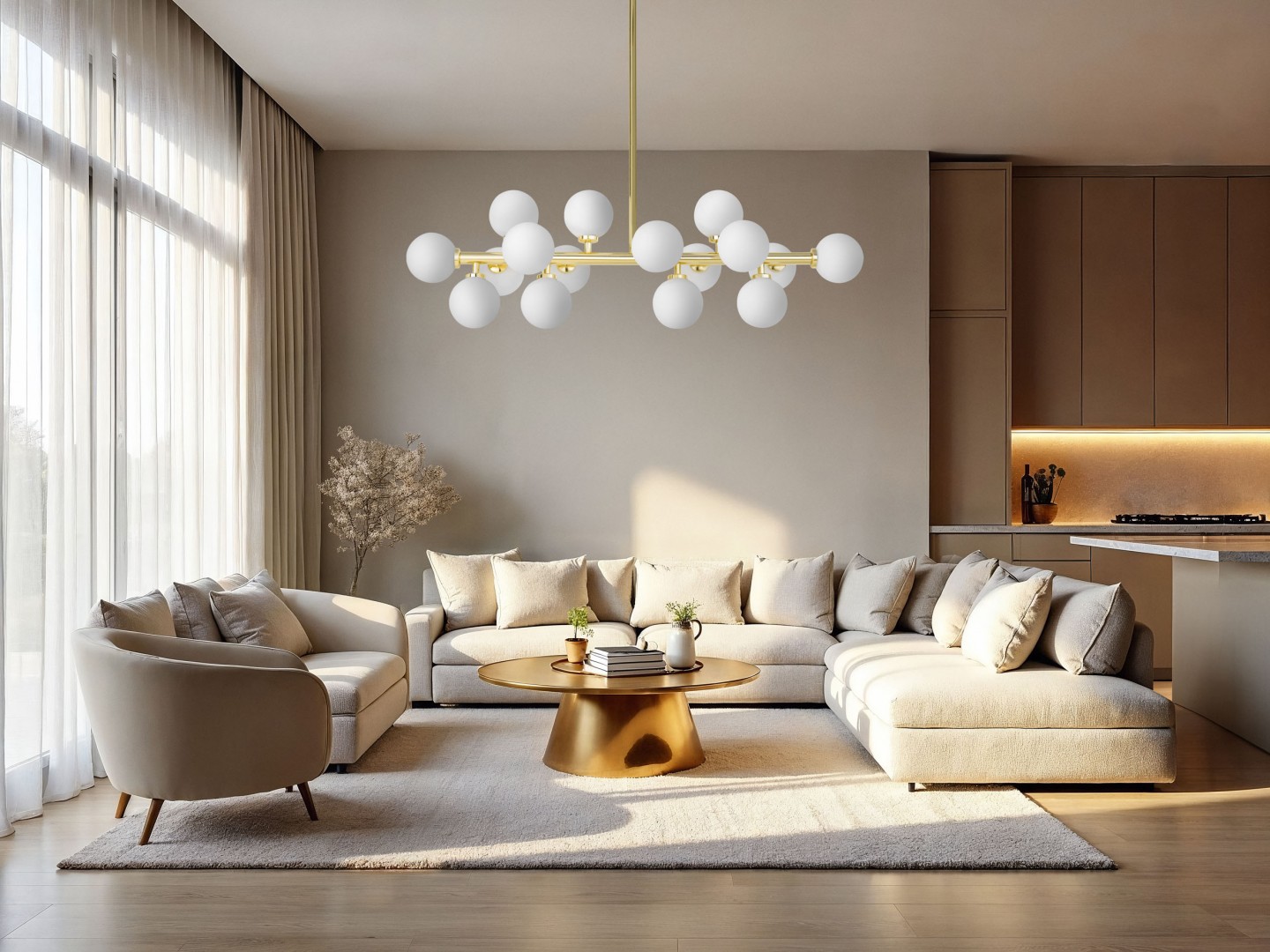 nowoczesna lampa petrica 16 na tle salonu lumina deco