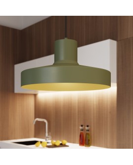 Lampa wisząca BILO zielona oliwka Sollux SL.1705