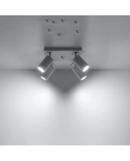 Plafon RING 4 biały Sollux SL.0090