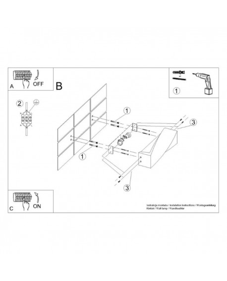 Kinkiet SIGMA beton Sollux SL.0644