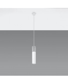 Lampa wisząca BORGIO 1 biały Sollux SL.0647
