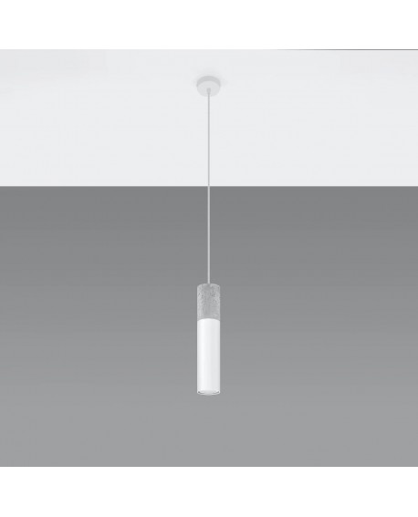 Lampa wisząca BORGIO 1 biały Sollux SL.0647