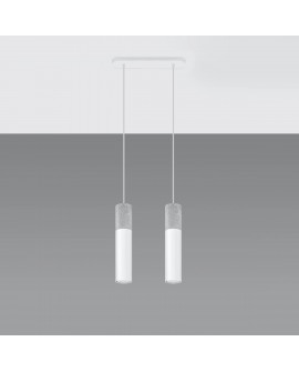 Lampa wisząca BORGIO 2 biały Sollux SL.0648