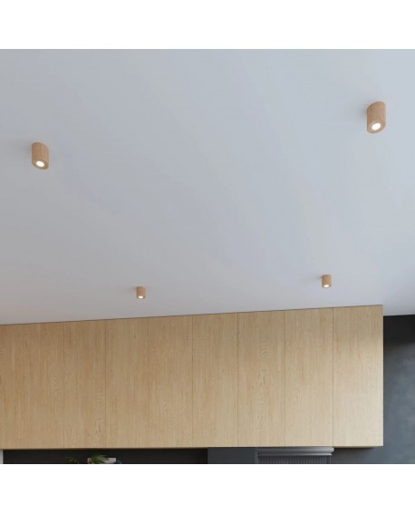 Plafon ORBIS naturalne drewno Sollux SL.0492