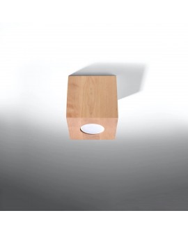 Plafon QUAD naturalne drewno Sollux SL.0493