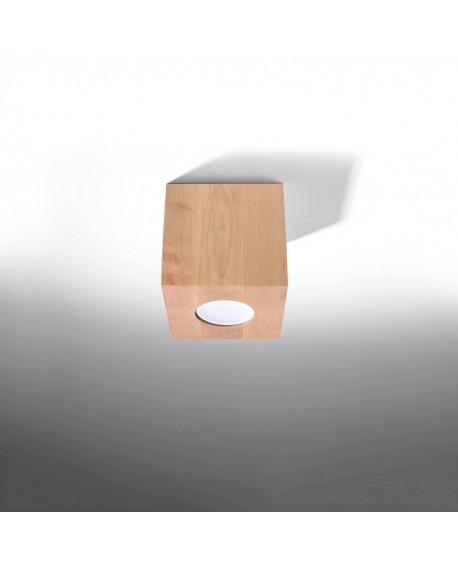 Plafon QUAD naturalne drewno Sollux SL.0493
