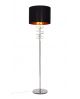 LAMPA STOJĄCA PODŁOGOWA CZARNA MILARI CHROM