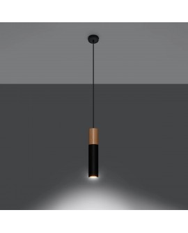 Lampa wisząca PABLO czarna Sollux SL.0632