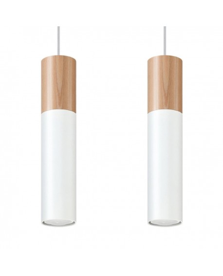 Lampa wisząca PABLO 2 biała Sollux SL.0629