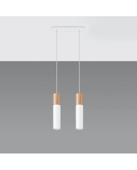 Lampa wisząca PABLO 2 biała Sollux SL.0629