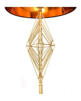 LAMPA STOJĄCA PODŁOGOWA CZARNA SALVARI LUMINA DECO