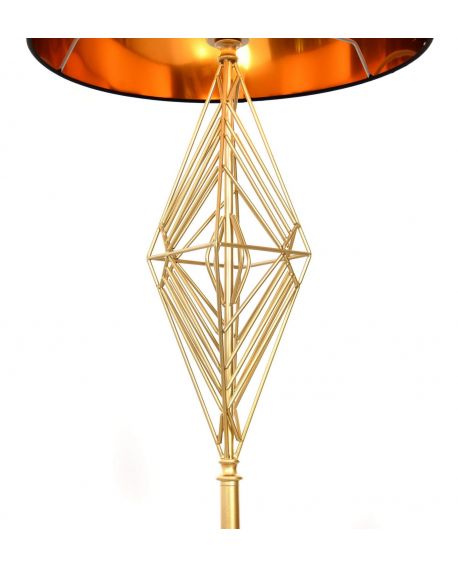 LAMPA STOJĄCA PODŁOGOWA CZARNA SALVARI LUMINA DECO