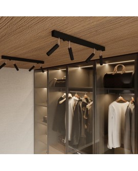 Plafon EYETECH 6 czarny Sollux SL.0901