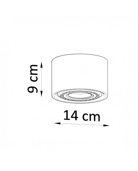 Plafon BASIC 1 beton Sollux SL.0881