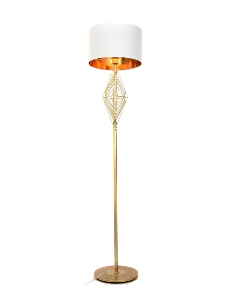 LAMPA STOJĄCA PODŁOGOWA BIAŁA SALVARI LUMINA DECO