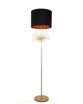 LAMPA STOJĄCA PODŁOGOWA CZARNA FONTI LUMINA DECO