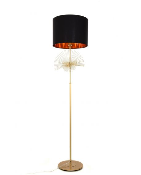 LAMPA STOJĄCA PODŁOGOWA CZARNA FONTI LUMINA DECO