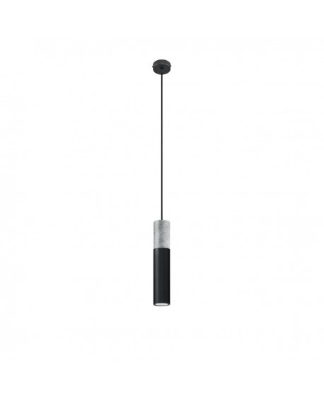 Lampa wisząca BORGIO 1 czarny Sollux SL.0650