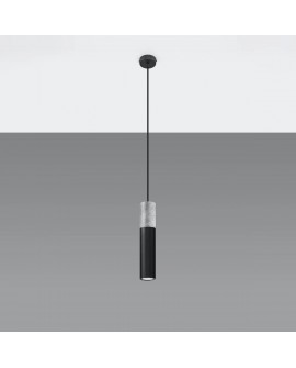 Lampa wisząca BORGIO 1 czarny Sollux SL.0650