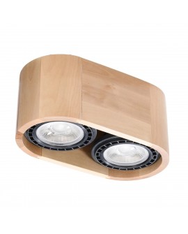 Plafon BASIC 2 naturalne drewno Sollux SL.0914