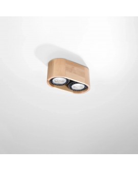 Plafon BASIC 2 naturalne drewno Sollux SL.0914