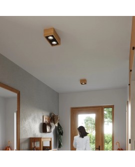 Plafon QUATRO 1 naturalne drewno Sollux SL.0915