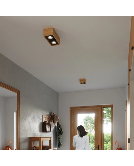 Plafon QUATRO 1 naturalne drewno Sollux SL.0915