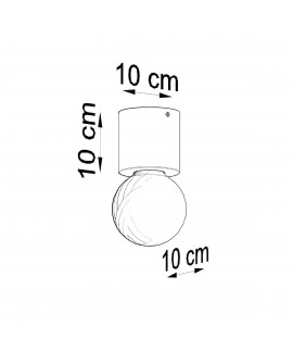 Plafon SALGADO naturalne drewno Sollux SL.0672