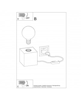 Lampa biurkowa ARIZ naturalne drewno Sollux SL.0677