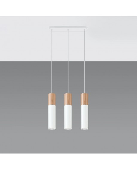 Lampa wisząca PABLO 3L biała Sollux SL.0630
