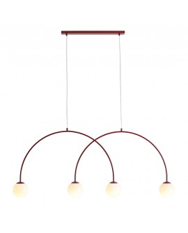 LAMPA WISZĄCA UNA 4 RED WINE L ALDEX 1116L15_L