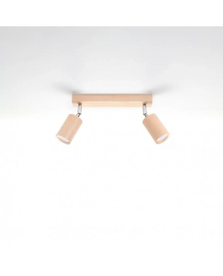 Plafon BERG 2 naturalne drewno Sollux SL.0702