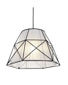 LAMPA WISZĄCA SKANDYNAWSKA BIAŁA BONETI LUMINA DECO